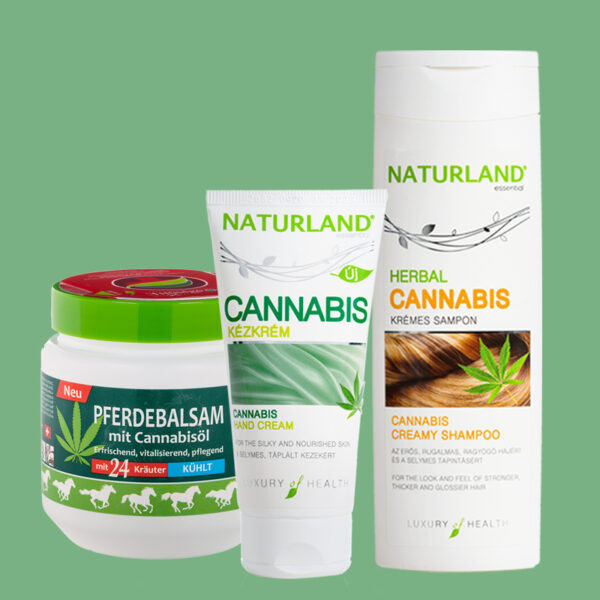 Composizione big - crema massaggi 500ml, shampoo 200ml e crema viso/mani 50ml
